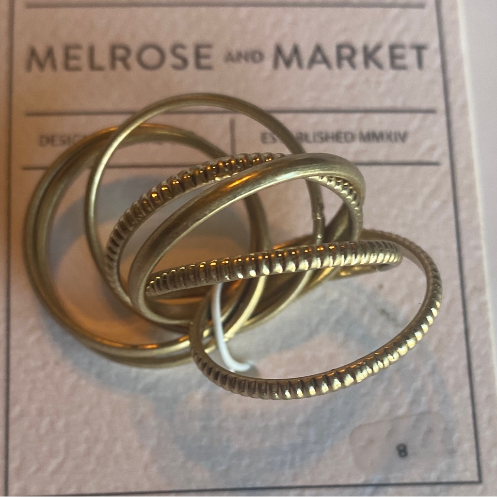 Nwt Melrose Market Stacked Ring Size 8 From Nordstrom Rack 15$